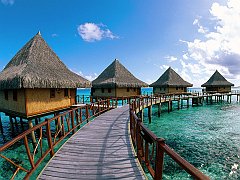 Kia Ora Hotel, Rangiroa Lagoon, Tuamotu Islands, French Polynesia